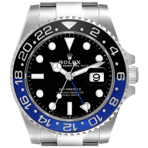 rolex batman watch with black bracelet|Batman Rolex unworn for sale.